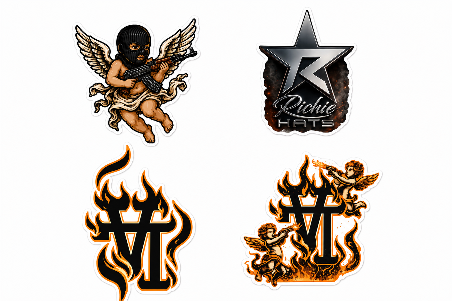 Preventa - Fallens angels total black